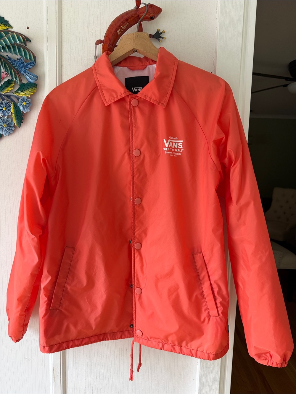 Vans peach/orange Coach Jacket